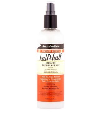 Aunt Jackie's Curls & Coils Flaxseed Recipes Half & Half Hydrating Silkening Hair Milk 12 oz