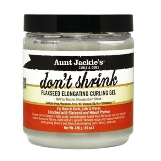 Aunt Jackies Curls & Coils Don't Shrink Flaxseed Elongating Curling Gel 15 oz