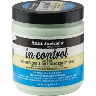 Aunt Jackie's Curls & Coils In Control Anti-Poof Moisturizing & Softening Conditioner 16 oz