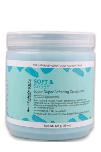 Aunt Jackie's Curls & Coils Girls Soft & Sassy Super Duper Softening Conditioner 16 oz