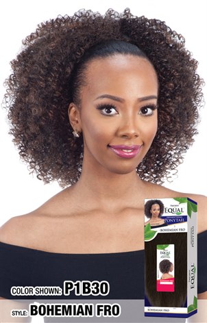 Equal Drawstring Ponytail Bohemian Fro