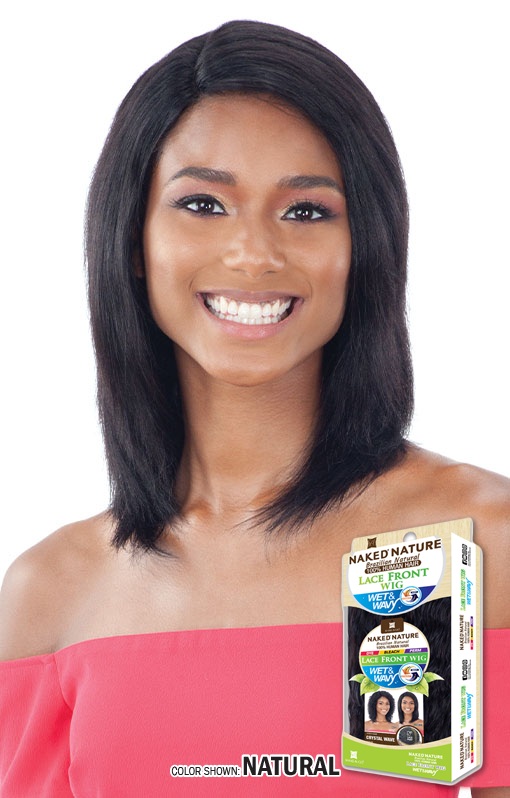 Naked 100% Human Hair Lace Wig Crystal wave - Afbeelding 2