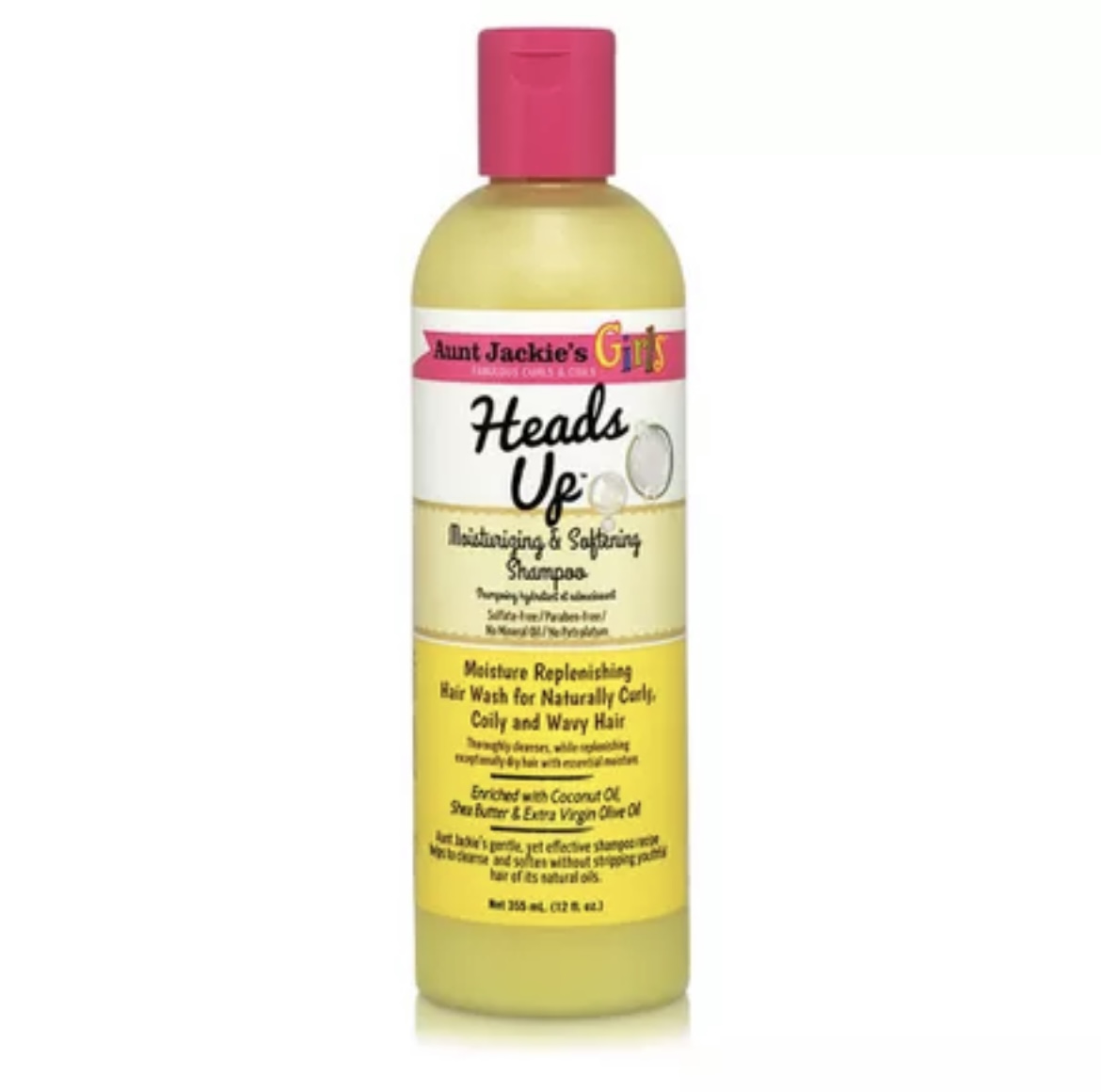 Aunt Jackie's Curls & Coils Girls Heads Up Shampoo 12 oz - Afbeelding 3