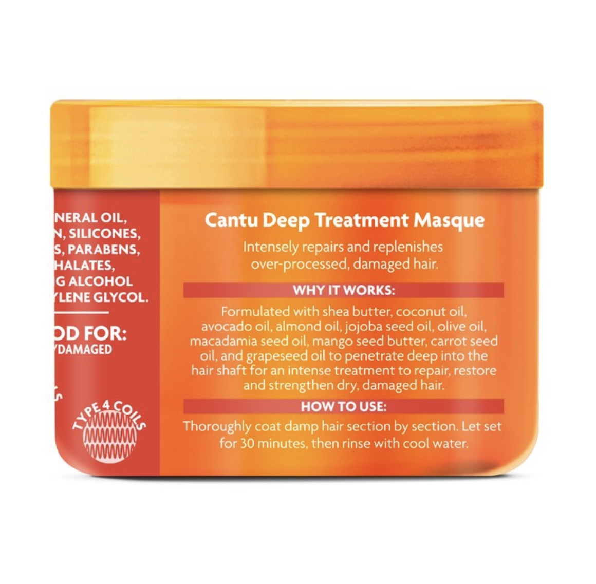 Cantu Shea Butter Natural Hair Deep Treatment Masque 12 oz - Afbeelding 2