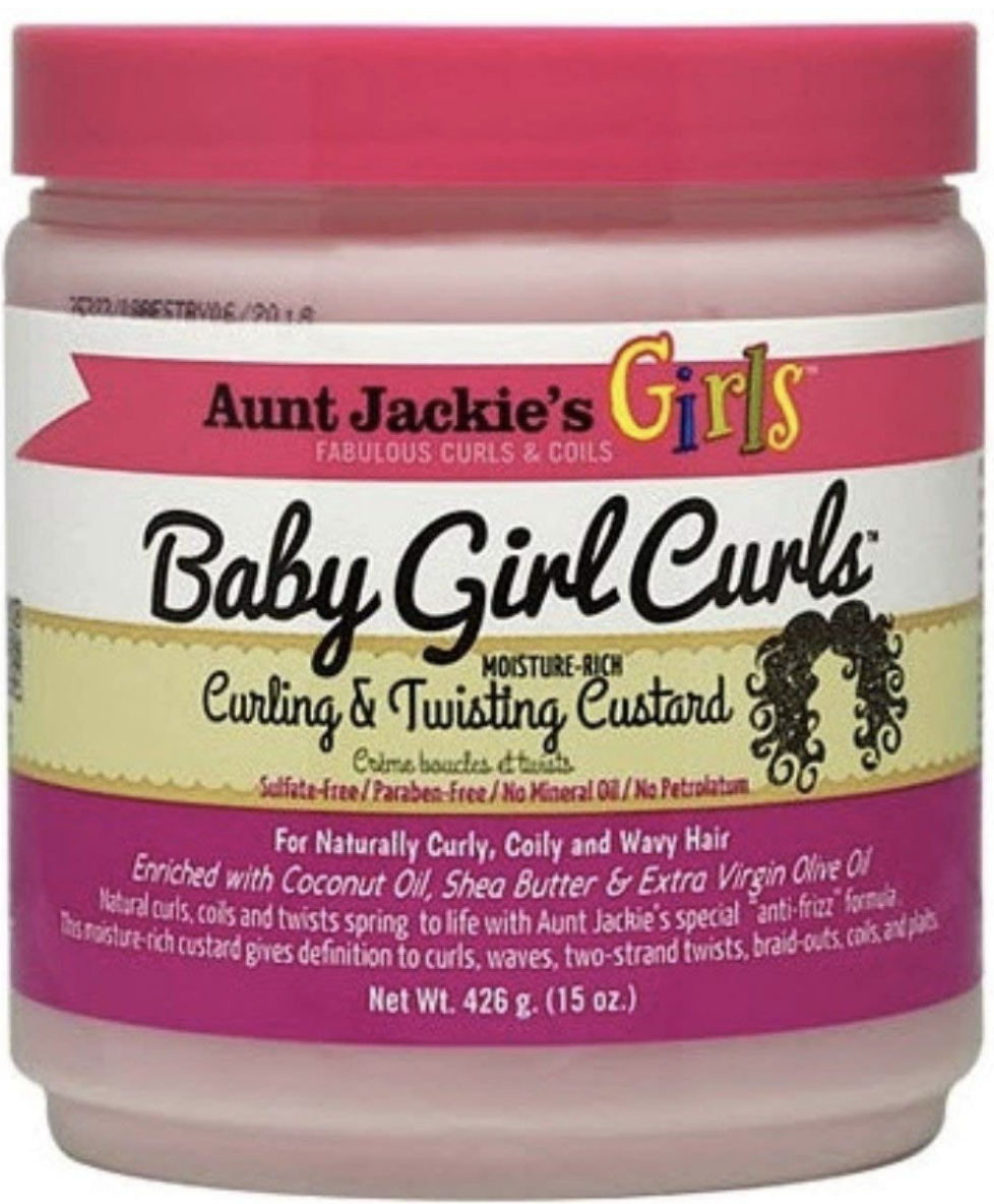 Aunt Jackie's Curls & Coils Girls Baby Girl Curls Curling & Twisting Custard 16 oz - Afbeelding 2