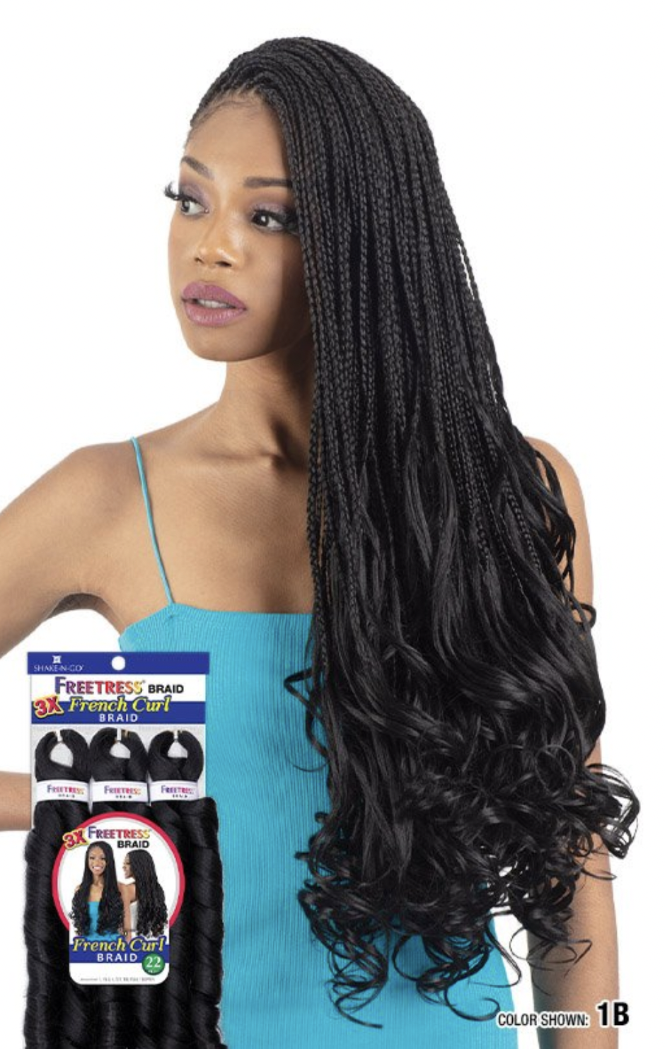 Freetress 3x French Curl Braid 22" - Afbeelding 2