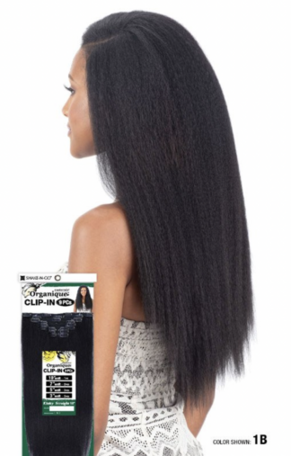 Organique Mastermix 9 pcs Clip in Kinky Straight 18"