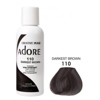 Adore Semi Permanent Hair Color 110 - Darkest Brown 118ml