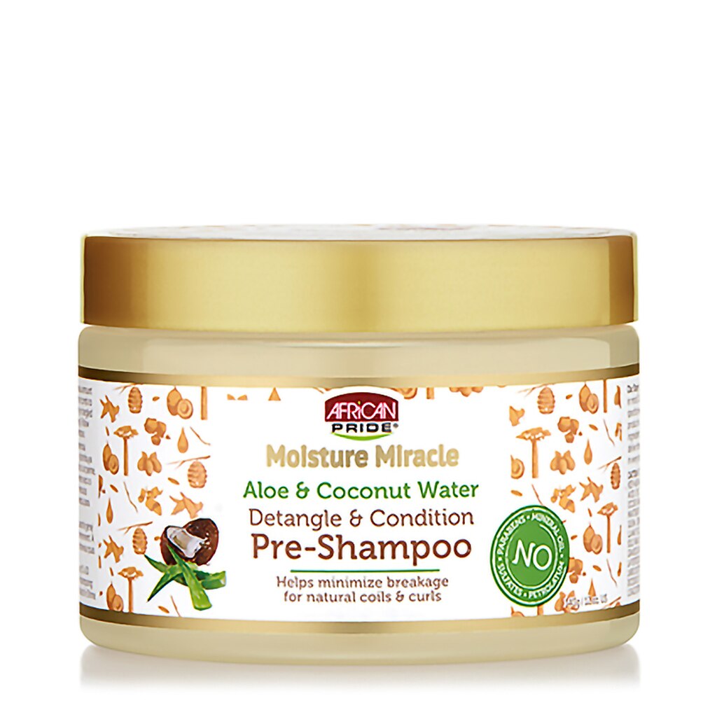African Pride Moisture Miracle Aloe & Coconut Water Pre-Shampoo 340 Gr