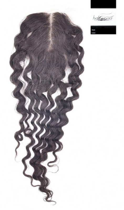 100% Virgin Hair Closure 14″ Deep Wave (35cm)