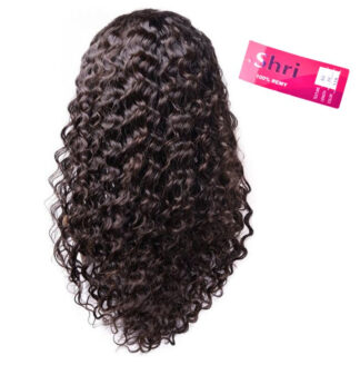 Indian Shri Human Hair Front Lace Wig Deep Wave – 13×6”