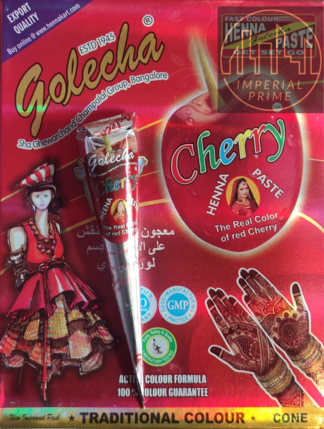 Golecha Cherry Red Henna Cones 45 gr