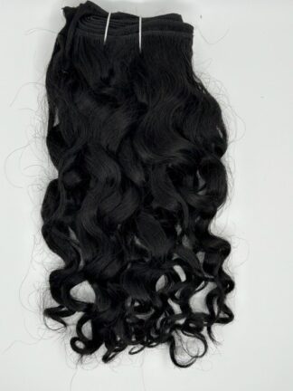 NL Human Hair Weave Italian Wave 12″ (30cm) Kleur 1B