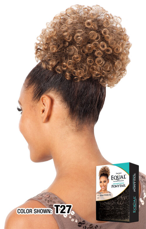 Equal Drawstring Ponytail Afro Punk Large (L) - Afbeelding 2
