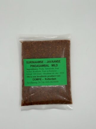 Oompie’s Surinaamse Javaanse Pindasambal Mild 200g