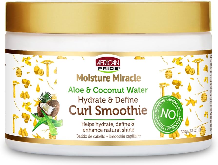African Pride Moisture Miracle Aloe & Coconut Water Hydrate & Define Curl Smoothie 340g