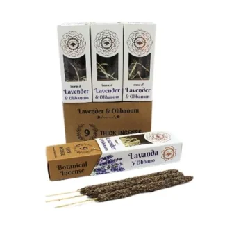 Green Tree Lavender & Olibanum Botanical Incense 9 Thick Incense