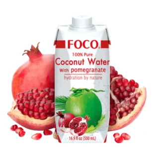 Foco Coconut Water with Pomegranate (Granaatappel) 500ml